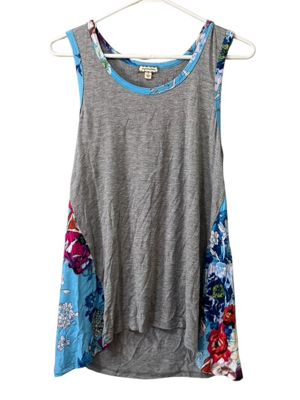 Eyeshadow Women Size Small Sleeveless Tank Top Floral Lightweight Stretch Summer